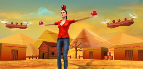 苹果射手女孩3D射箭
